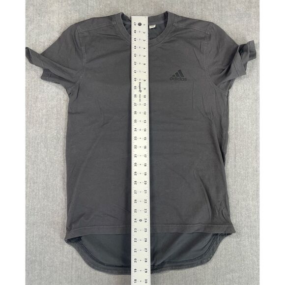 Adidas Tee Shirt‎ Women M Black Performance Logo Stretch Activewear Athleisure - Picture 5 of 8